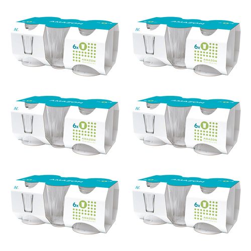 Kit 36 Copos Nadir Amazon em Vidro Transparente 190ml 5129641